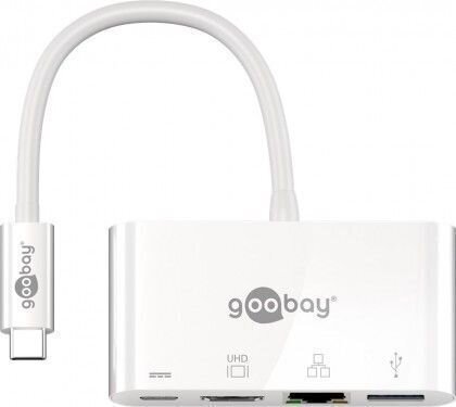 Goobay USB-C Multiport Adapter (HDMI + E цена и информация | USB adapterid ja jagajad | hansapost.ee