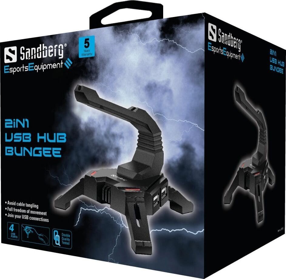 USB-jaotur Sandberg 133-92, USB-A цена и информация | USB adapterid ja jagajad | hansapost.ee