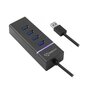 Sbox H-304, 4xUSB цена и информация | USB adapterid ja jagajad | hansapost.ee