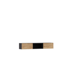 Товар с повреждённой упаковкой. Полка NORE Lanzzi, черный/коричневый цвет цена и информация | Мебель с поврежденной упаковкой | hansapost.ee