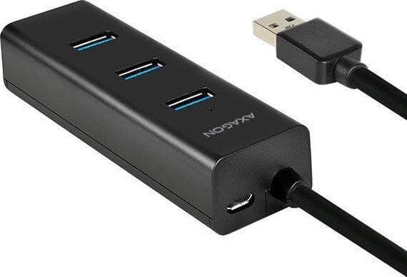 AXAGON HUE-S2BP 4x USB3.0 Charging Hub 1.2m Cable, MicroUSB Charging, Incl. AC Adapter hind ja info | USB adapterid ja jagajad | hansapost.ee