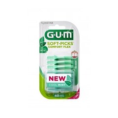 Резиновые межзубные ершики GUM SoftPicks Comfort Flex Mint, 40 шт. цена и информация | GUM Духи, косметика | hansapost.ee