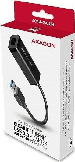 AXAGON ADE-SR Gigabit Ethernet Adapter, USB3.0, Type-A цена и информация | USB adapterid ja jagajad | hansapost.ee