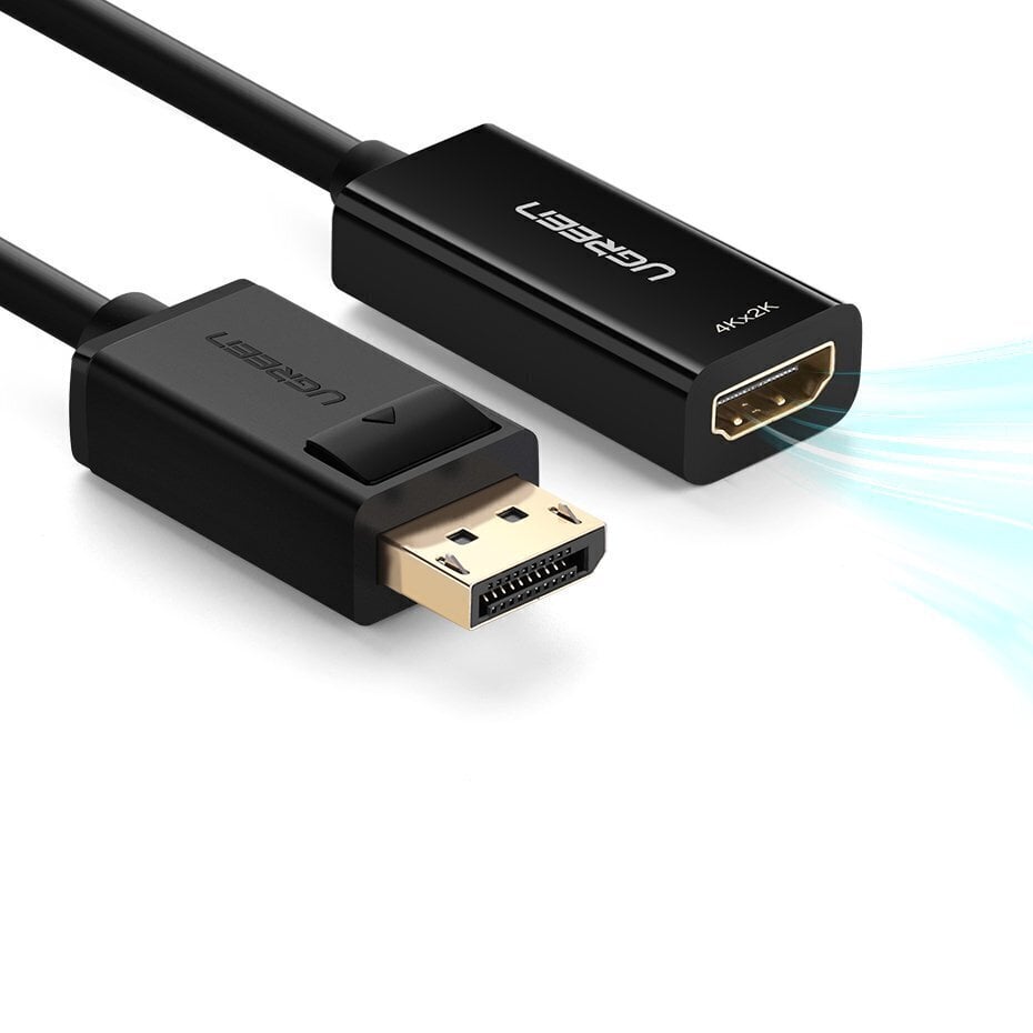 Videoadapter Ugreen MM137 DisplayPort HDMI, 4K, must цена и информация | USB adapterid ja jagajad | hansapost.ee