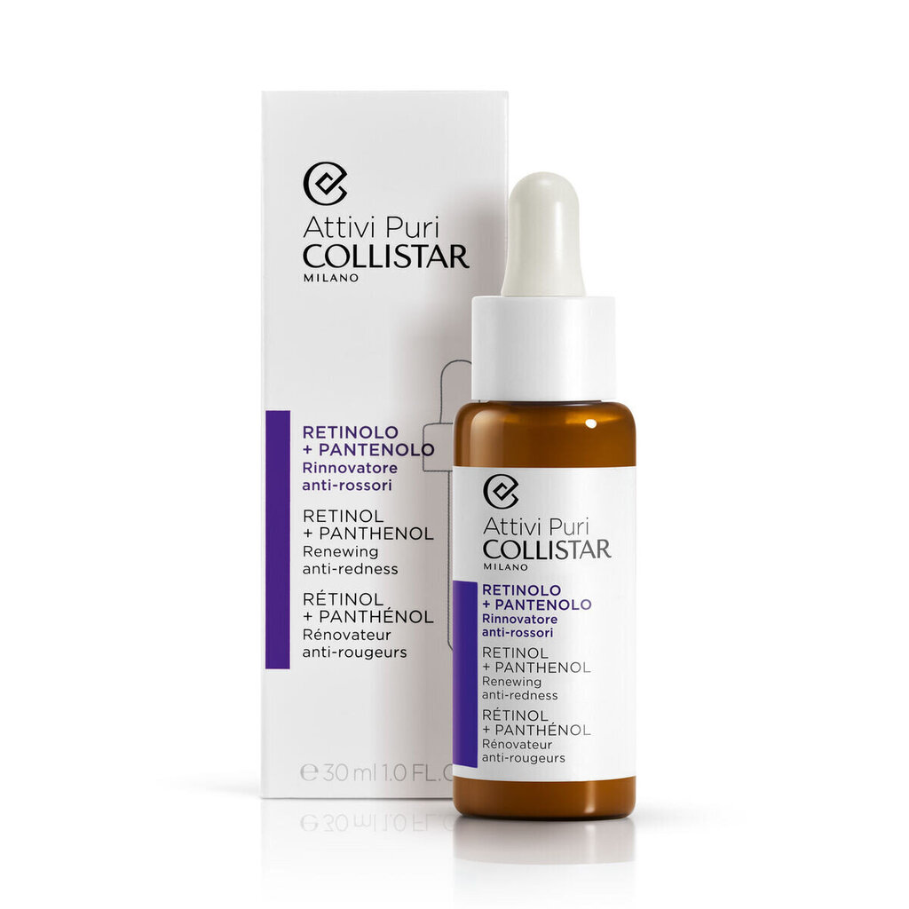 Näoseerum Collistar Attivi Puri Retinol + Panthenol Drops, naistele, 30 ml цена и информация | Näoõlid, ampullid ja seerumid | hansapost.ee