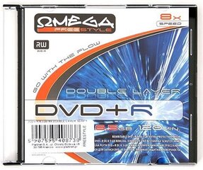 DVD диск Omega Freestyle DVD+R DL Double Layer 8,5GB 8x Slim цена и информация | Виниловые пластинки, CD, DVD | hansapost.ee