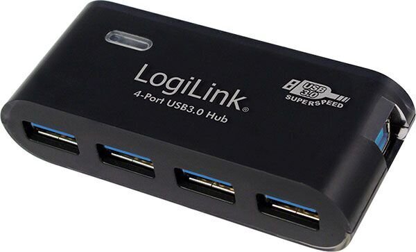 LogiLink Logilink, USB 3.0 HUB 4-port, incl. 3, цена и информация | USB adapterid ja jagajad | hansapost.ee