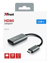 Адаптер Trust Dalyx USB-C/HDMI, 20 см цена и информация | Адаптеры, USB-разветвители | hansapost.ee