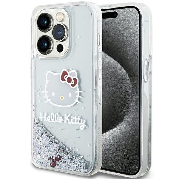 Hello Kitty Liquid Glitter Charms Kitty Head Iphone 13 Pro цена и информация | Telefonide kaitsekaaned ja -ümbrised | hansapost.ee