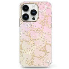 Hello Kitty HKHCN61HCHPEP iPhone 11 | Xr 6.1" różowy|pink hardcase IML Gradient Electrop Crowded Kitty Head цена и информация | Чехлы для телефонов | hansapost.ee