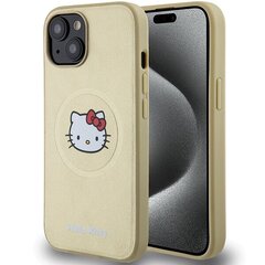 Hello Kitty HKHMP14SPGHCKD iPhone 14 6.1" złoty|gold hardcase Leather Kitty Head MagSafe цена и информация | Hello Kitty Велосипеды, самокаты, ролики, скейтборды | hansapost.ee