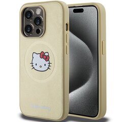 Hello Kitty HKHMP14XPGHCKD iPhone 14 Pro Max 6.7" złoty|gold hardcase Leather Kitty Head MagSafe цена и информация | Hello Kitty Велосипеды, самокаты, ролики, скейтборды | hansapost.ee