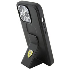 Ferrari FEHCP15XGSPSIK iPhone 15 Pro Max 6.7" czarny|black hardcase Grip Stand Metal Logo цена и информация | Чехлы для телефонов | hansapost.ee