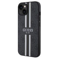 Guess GUHMP15SP4RPSK iPhone 15 | 14 | 13 6.1" czarny|black hardcase 4G Printed Stripes MagSafe цена и информация | Чехлы для телефонов | hansapost.ee