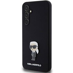 Karl Lagerfeld KLHCS23FEMHKNPK S23 FE S711 czarny|black Silicone Ikonik Metal Pin цена и информация | Чехлы для телефонов | hansapost.ee