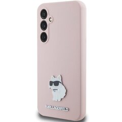 Karl Lagerfeld KLHCS23FESMHCNPP S23 FE S711 różowy|pink Silicone Choupette Metal Pin цена и информация | Чехлы для телефонов | hansapost.ee