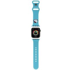 Hello Kitty Pasek HKAWMSCHBLB Apple Watch 38|40|41mm niebieski|blue strap Silicone Kitty Head цена и информация | Hello Kitty Велосипеды, самокаты, ролики, скейтборды | hansapost.ee