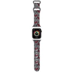 Hello Kitty Pasek HKAWMSDIEZK Apple Watch 38|40|41mm czarny|black strap Silicone Bows & Stripes цена и информация | Аксессуары для смарт-часов и браслетов | hansapost.ee