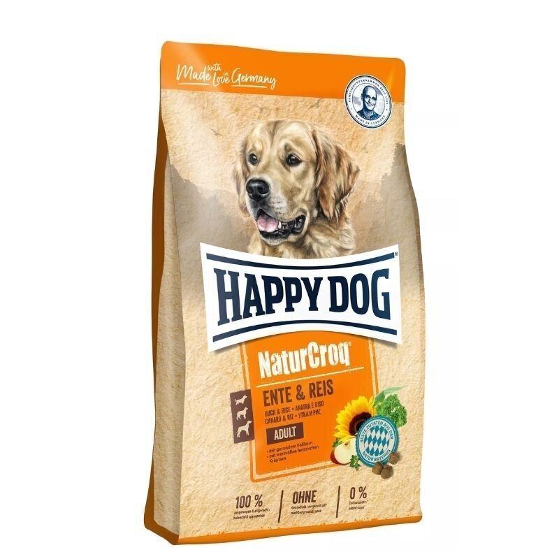 Happy Dog NaturCroq Ente&Reis täiskasvanud koertele pardi ja riisiga, 11 kg hind ja info | Koerte kuivtoit ja krõbinad | hansapost.ee