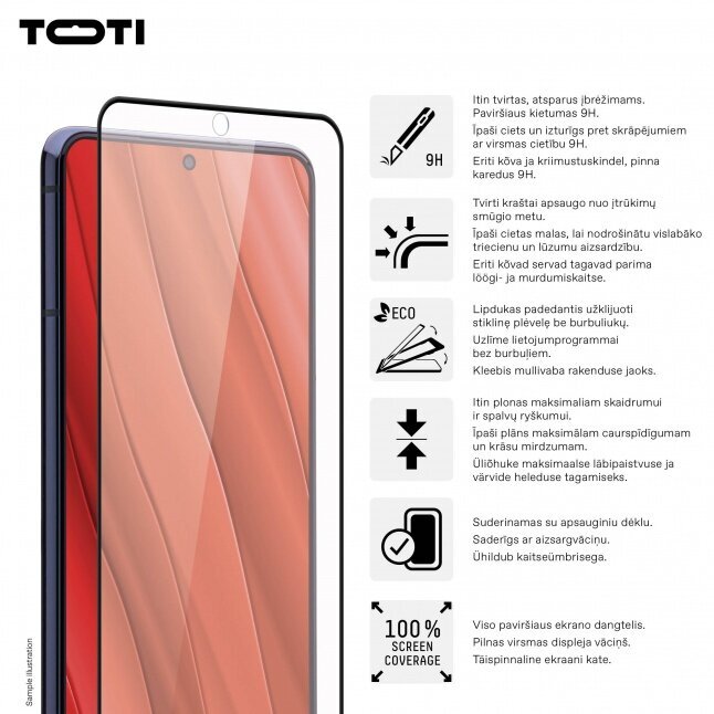 Toti Premium Samsung Galaxy S24 Ultra hind ja info | Ekraani kaitseklaasid ja kaitsekiled | hansapost.ee