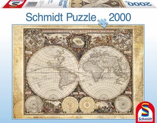 Schmidt 58178 Historical World Map Пазл 2000шт цена и информация | Пазлы | hansapost.ee