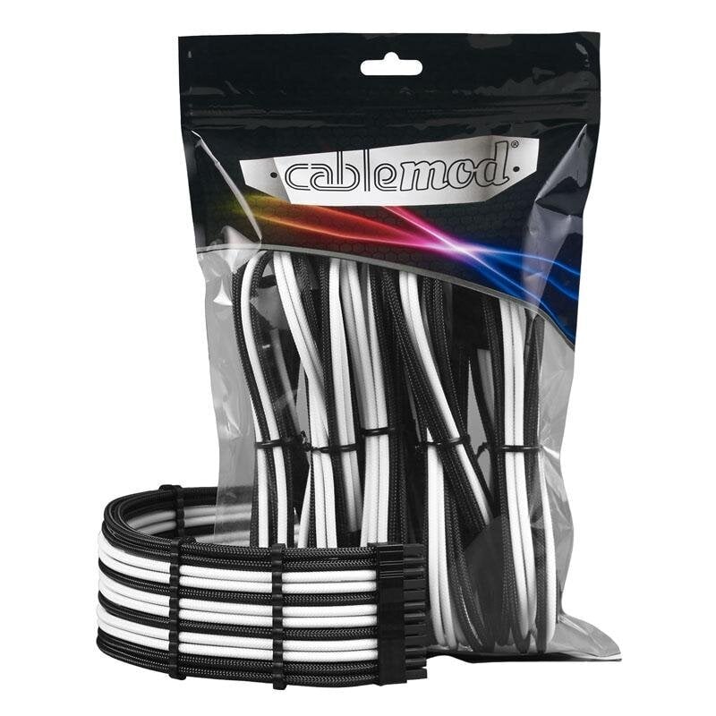 Kaablipikenduskomplekt CableMod PRO ModMesh, must/valge цена и информация | Arvutikomponentide tarvikud | hansapost.ee