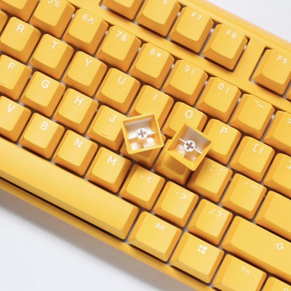 Mehaaniline klaviatuur Ducky One 3 kollane täissuuruses, Cherry MX hõbedane hind ja info | Klaviatuurid | hansapost.ee