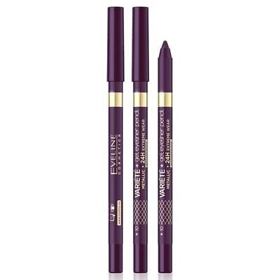 Silmapliiats veekindel Eveline Cosmetics Variete Gel Eyeliner, aubergine 10 hind ja info | Lauvärvid, ripsmetušid ja silmapliiatsid | hansapost.ee