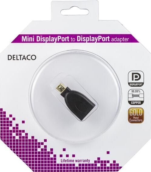 Deltaco Deltaco MDP-DP - DisplayPort adapter hind ja info | USB adapterid ja jagajad | hansapost.ee