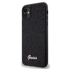 Guess GUHCN61PSFDGSK iPhone 11 | Xr 6.1" czarny|black hardcase Sequin Script Metal цена и информация | Чехлы для телефонов | hansapost.ee