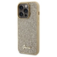 Guess GUHCP14LPMSDGSD iPhone 14 Pro 6.1" złoty|gold hardcase Disco Metal Script цена и информация | Чехлы для телефонов | hansapost.ee