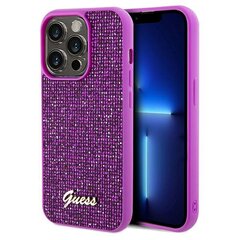 Guess GUHCP14LPMSDGSF iPhone 14 Pro 6.1" fuksja|fuschia hardcase Disco Metal Script цена и информация | Чехлы для телефонов | hansapost.ee