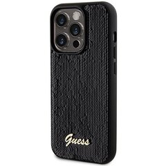 Guess GUHCP13XPMSDGSK iPhone 13 Pro Max 6.7" czarny|black hardcase Disco Metal Script цена и информация | Чехлы для телефонов | hansapost.ee