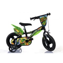 Jalgratas Dino T Rex 12'', roheline цена и информация | Велосипеды | hansapost.ee