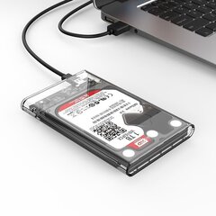 Корпус для жесткого диска Orico HDD 2,5 "+ кабели USB 3.1 (10 Гбит / с), USB-C (5 Гбит / с) цена и информация | Адаптеры и USB-hub | hansapost.ee