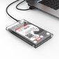 Hard Drive Enclosure Orico HDD 2,5" + USB 3.1 (10Gbps), USB-C (5Gbps) cables hind ja info | USB adapterid ja jagajad | hansapost.ee