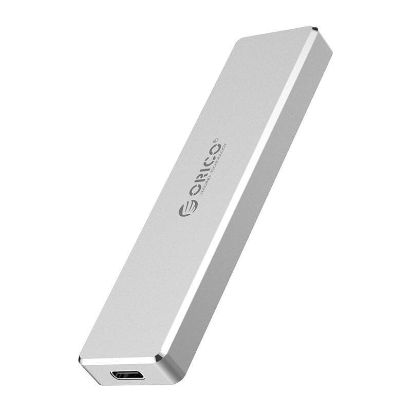 Enclosure SDD M.2 Orico, M-Key, USB-C 3.1 Gen.2, 10Gbps (silver) hind ja info | USB adapterid ja jagajad | hansapost.ee