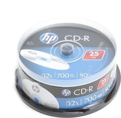 HP CD-R, 25 tk. hind ja info | Vinüülplaadid, CD, DVD | hansapost.ee