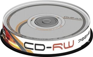 Omega CD-RW, 10 tk. hind ja info | Vinüülplaadid, CD, DVD | hansapost.ee