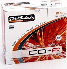 Omega CD-R, 10 tk. hind ja info | Vinüülplaadid, CD, DVD | hansapost.ee