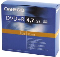 Omega DVD+R, 10 tk. hind ja info | Vinüülplaadid, CD, DVD | hansapost.ee