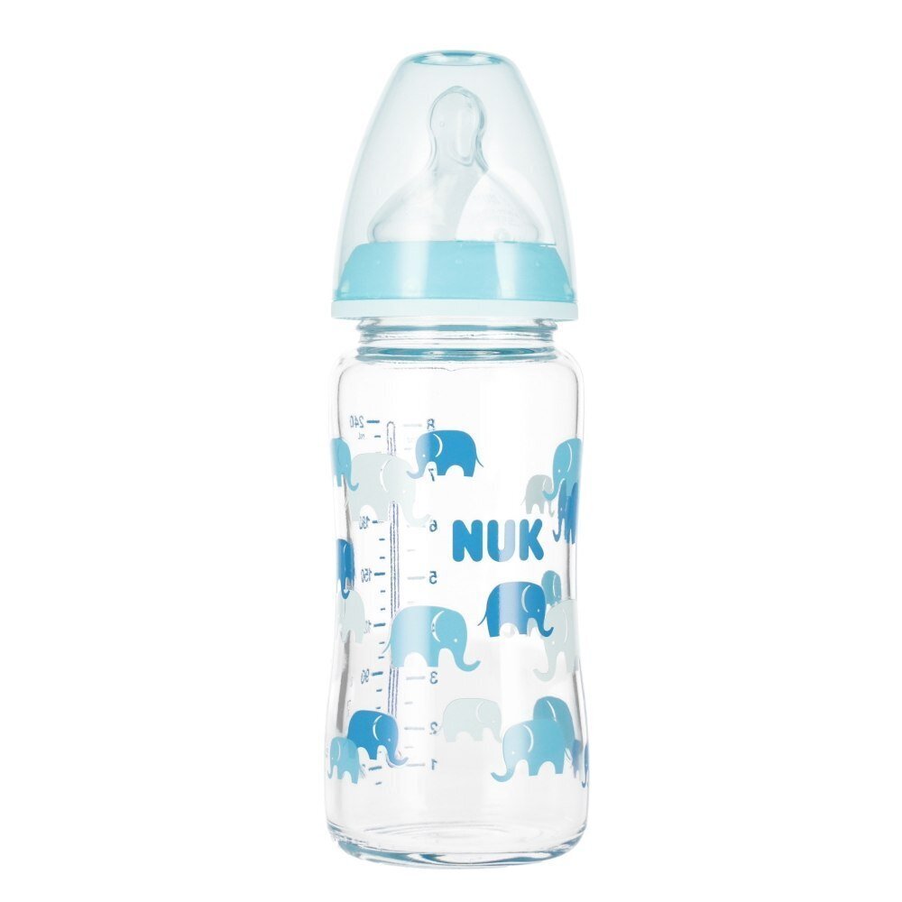 Klaaspudel Nuk First Choise+, 0-6 kuud, 240 ml hind ja info | Lutipudelid ja tarvikud | hansapost.ee