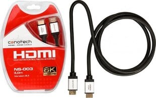 Kaabel Hdmi Conotech NS-003 8K ver. 2.1 - 3m price and information | Juhtmed ja kaablid | hansapost.ee