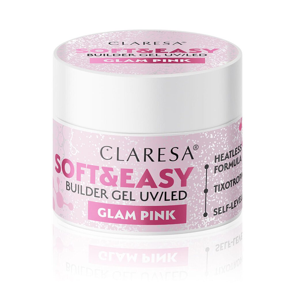 Küünegeel Claresa Soft & Easy Glam Pink 45G, 45 g hind ja info | Küünelakid ja küünelakieemaldajad | hansapost.ee