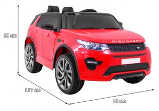 Ühekohaline laste elektriauto Land Rover Discovery, punane hind ja info | Laste elektriautod | hansapost.ee