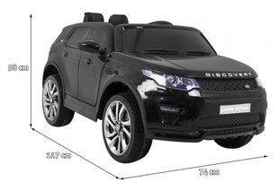 Одноместный детский электрический автомобиль Land Rover Discovery, черный цена и информация | Электромобили для детей | hansapost.ee