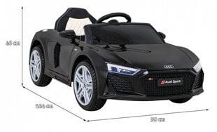 Ühekohaline laste elektriauto Audi R8, must hind ja info | Laste elektriautod | hansapost.ee