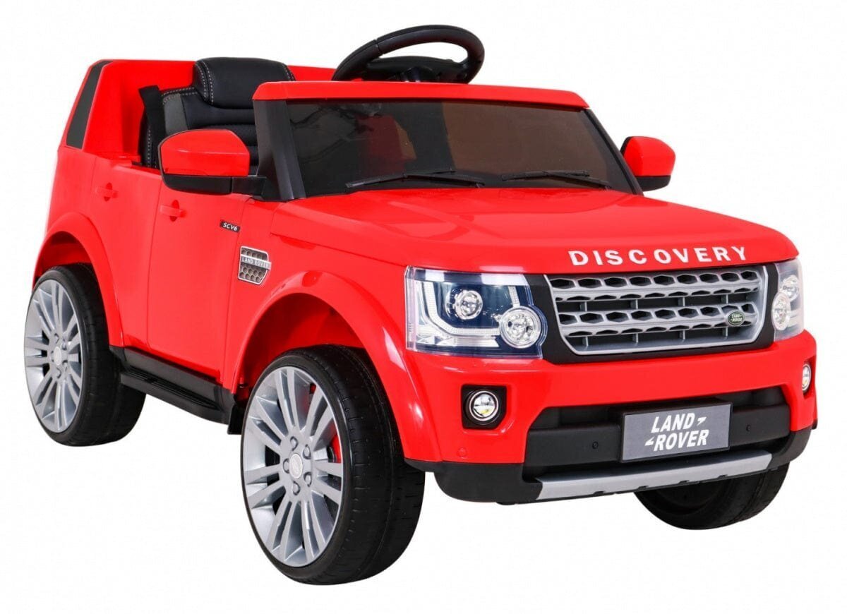 Ühekohaline laste elektriauto Land Rover Discovery, punane hind ja info | Laste elektriautod | hansapost.ee