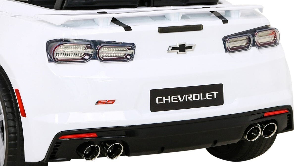 Ühekohaline laste elektriauto Chevrolet Camaro 2SS, valge цена и информация | Laste elektriautod | hansapost.ee