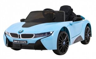 Одноместный детский электрический автомобиль BMW I8 Lift, синий kaina ir informacija | Электромобили для детей | hansapost.ee